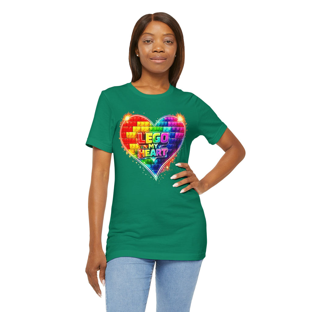 Lego My Heart Graphic Design T-Shirt
