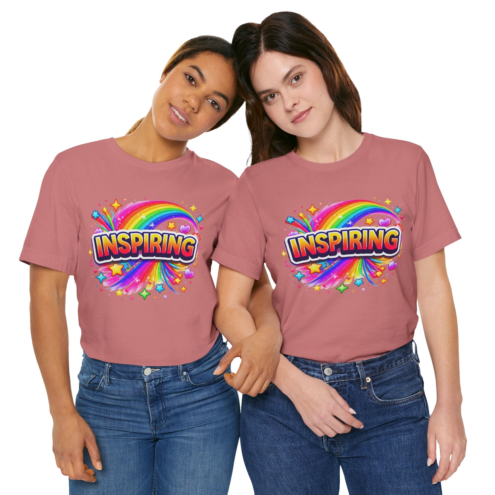 Inspiring Rainbow Graphic Tee