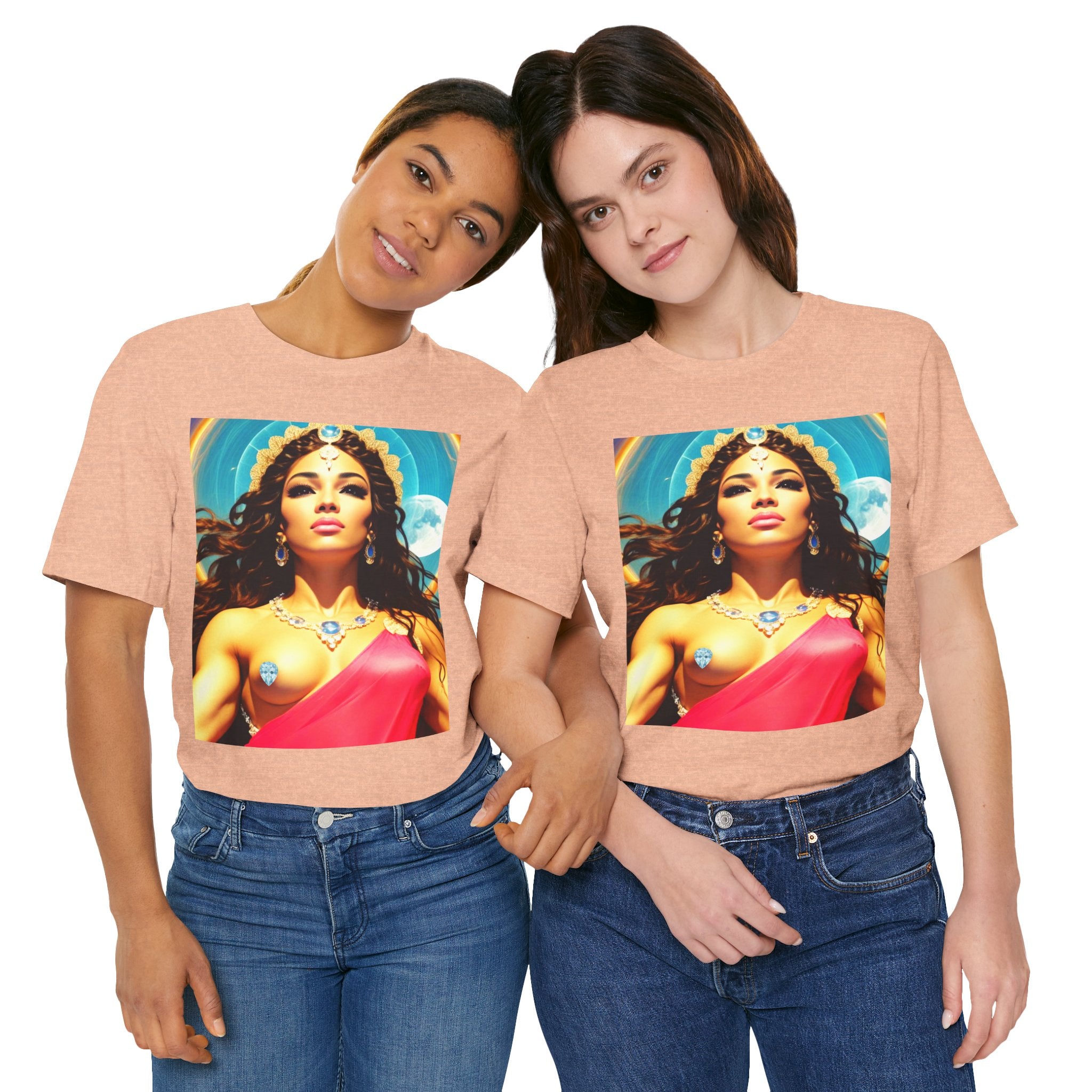 Goddess Creates World Graphic Portrait Woman's Unisex Tee