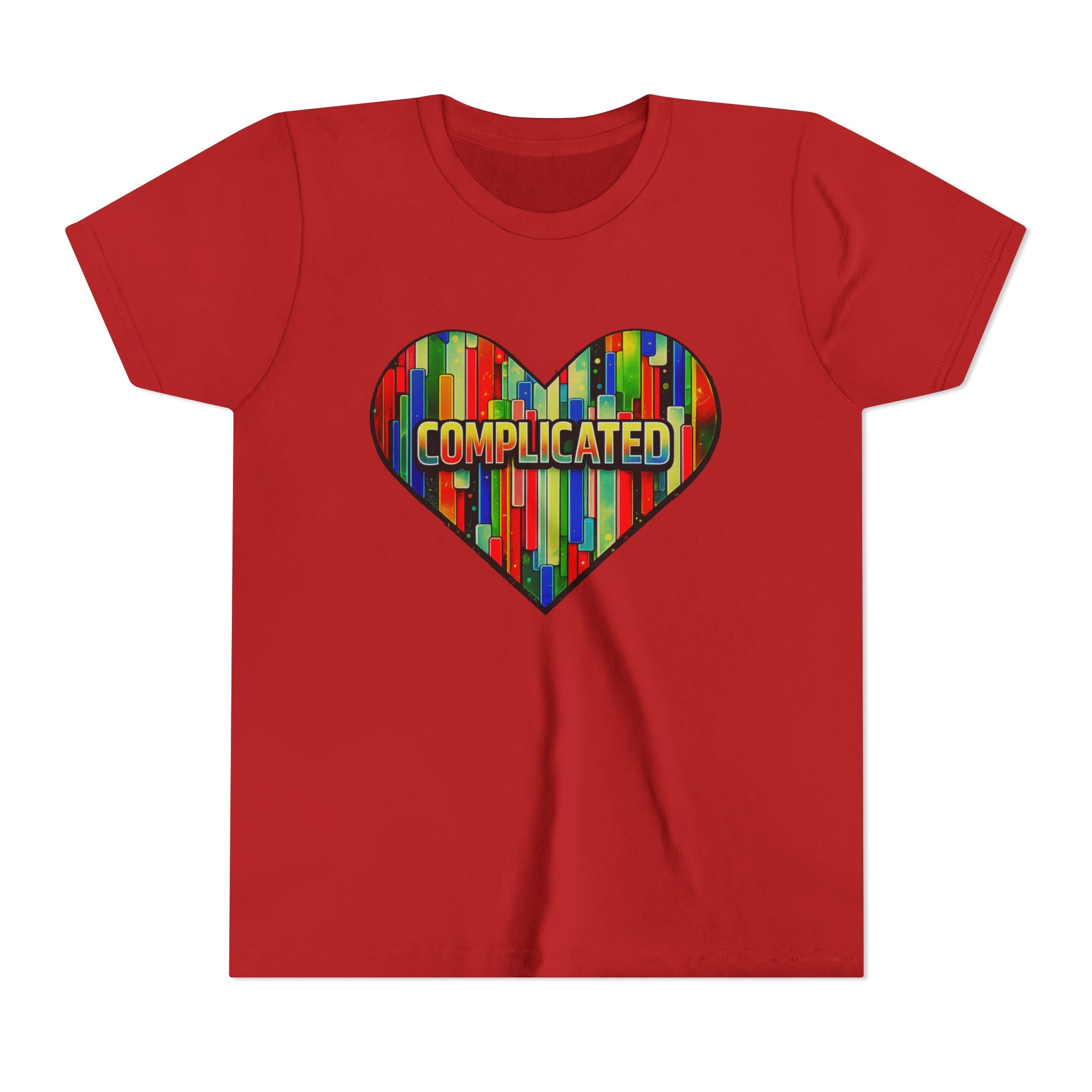 'Complicated' Graphic Heart Girls Tee