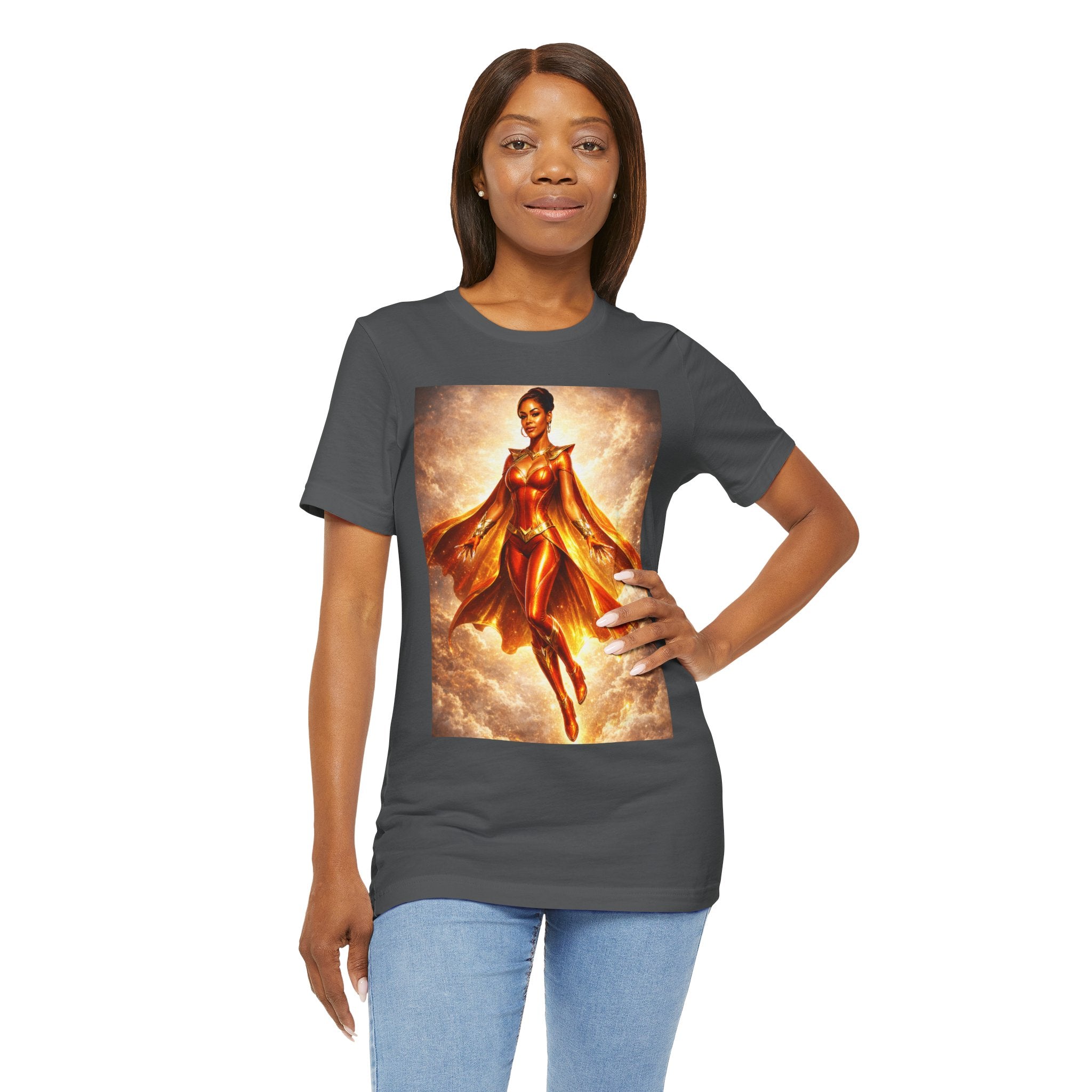 FLOATING GODDESS  HERO PORTRAIT GRAPHIC TEE