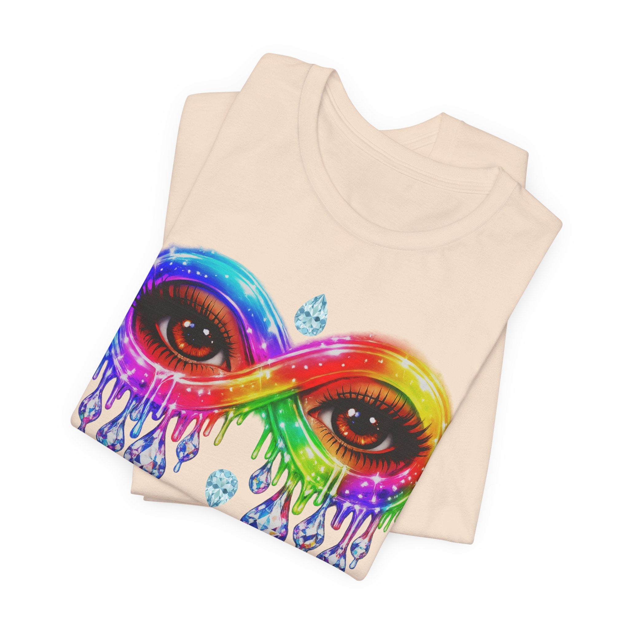 Infinity Eye Frame W/ Diamond Tears Graphic Tee