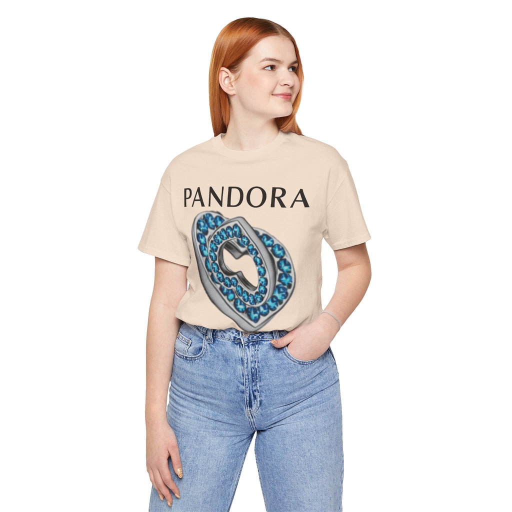 Pandora  Blue Double Mesh Infinity Heart Tee