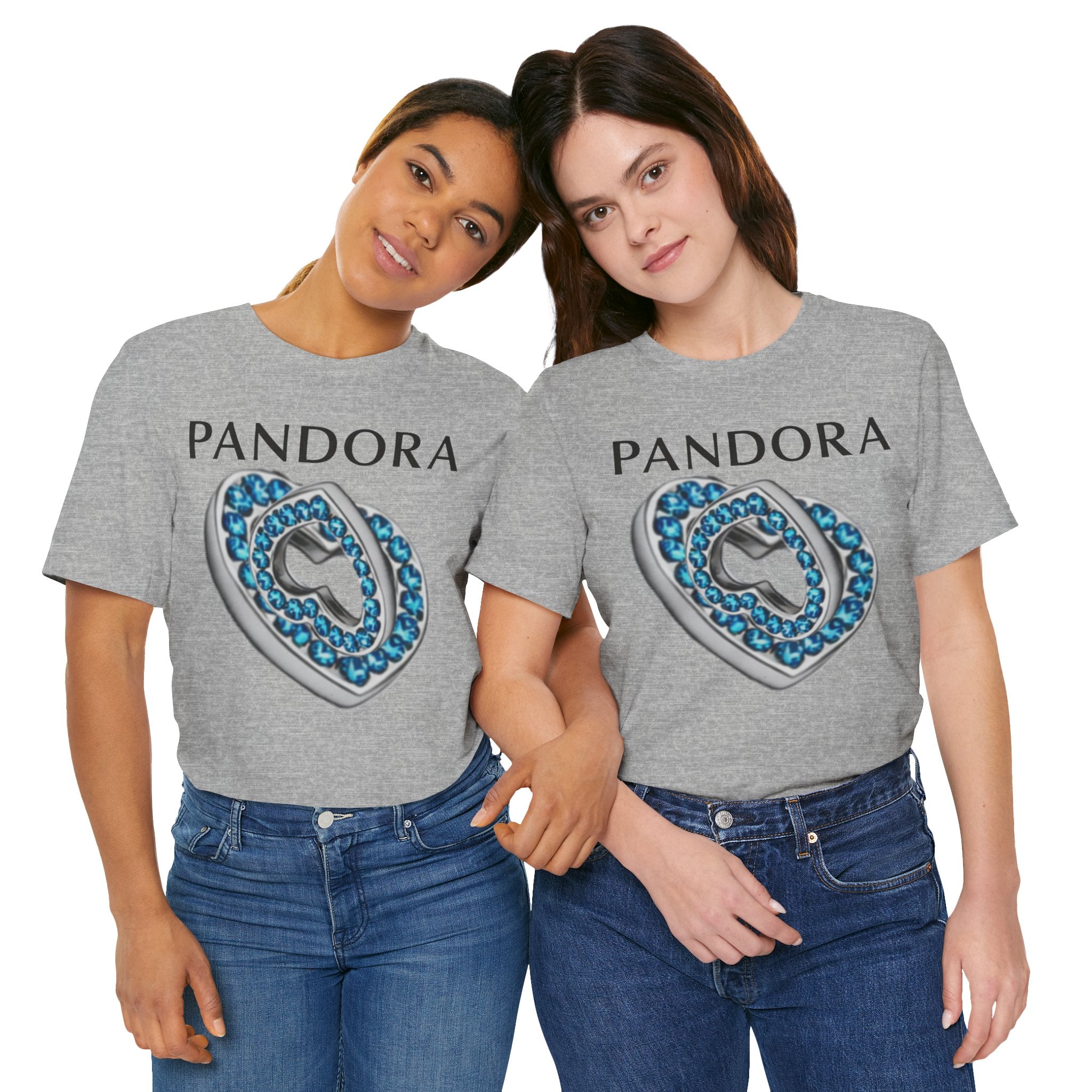 Pandora  Blue Double Mesh Infinity Heart Tee