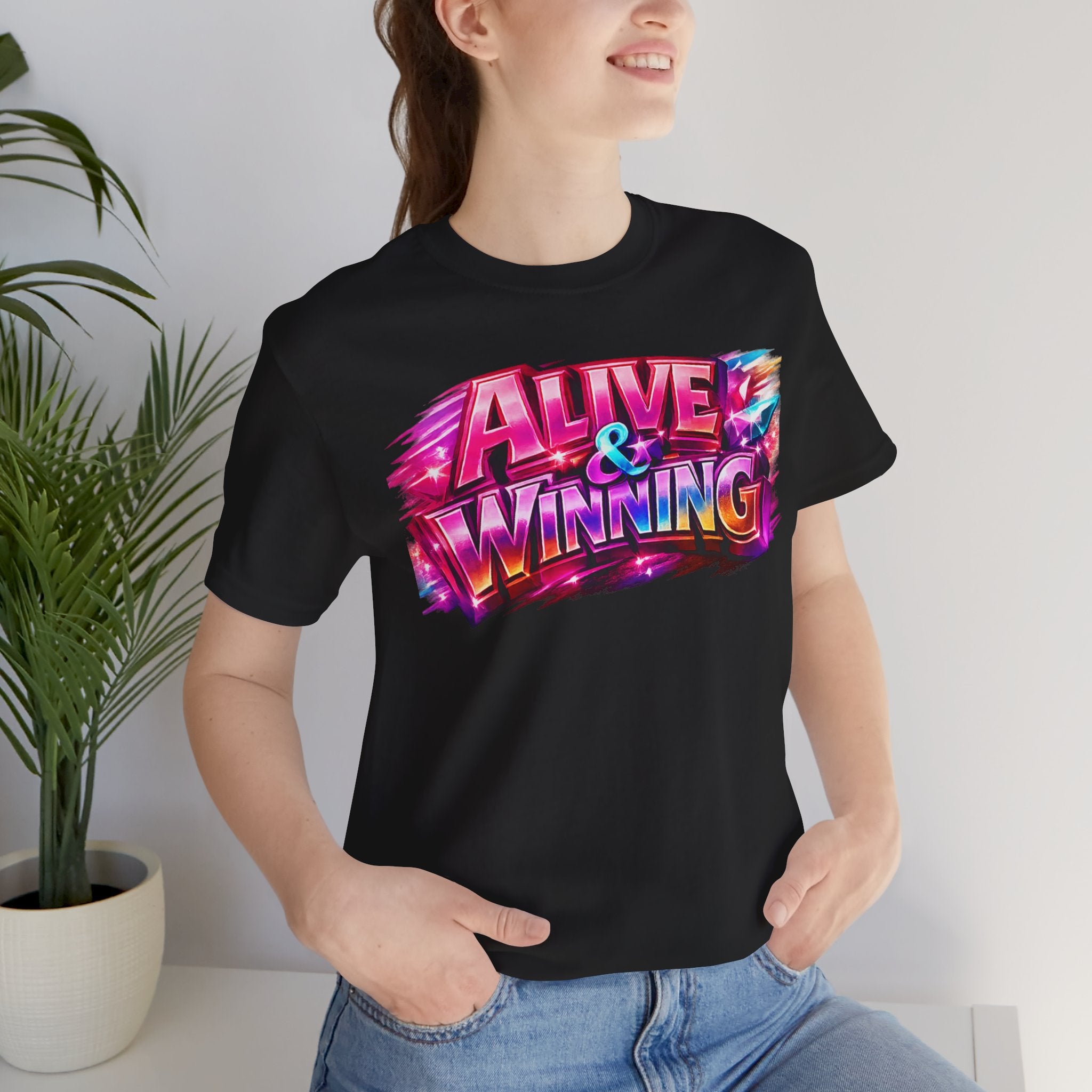 Alive & Winning Statement Graphic Tee