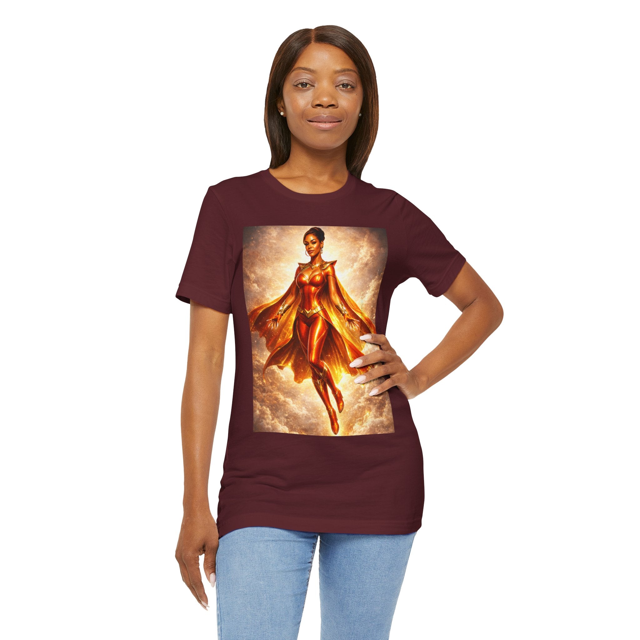 FLOATING GODDESS  HERO PORTRAIT GRAPHIC TEE