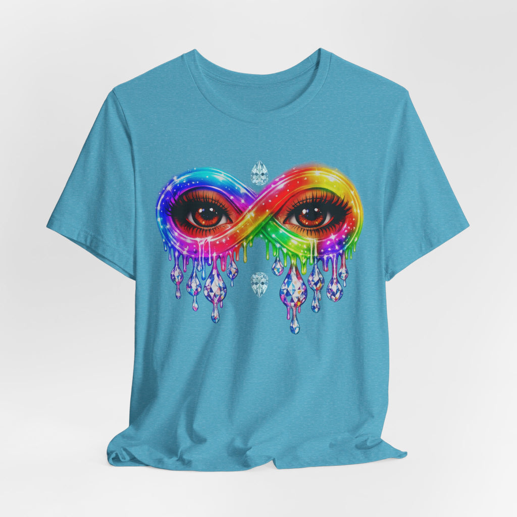Infinity Eye Frame W/ Diamond Tears Graphic Tee