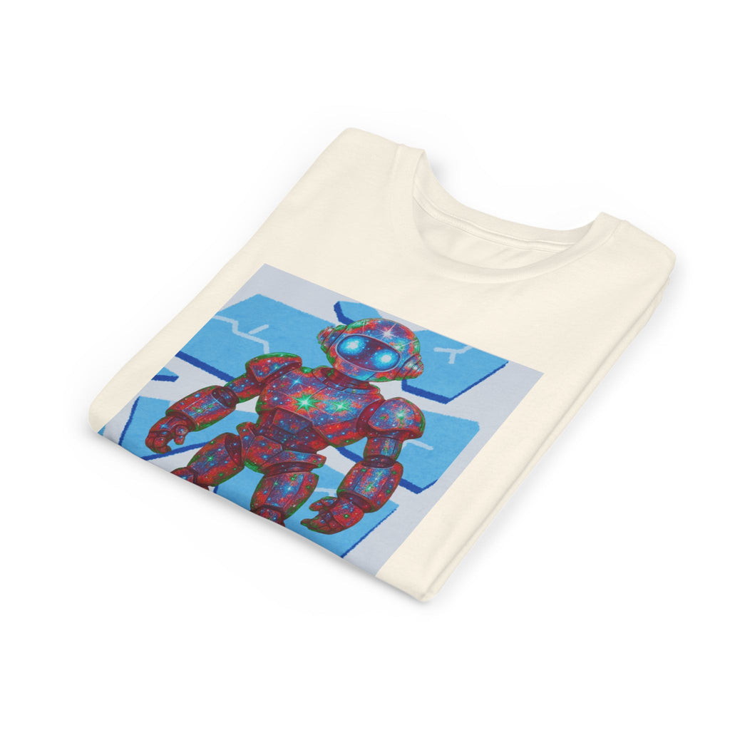 Robot Shattered Background Graphic Tee