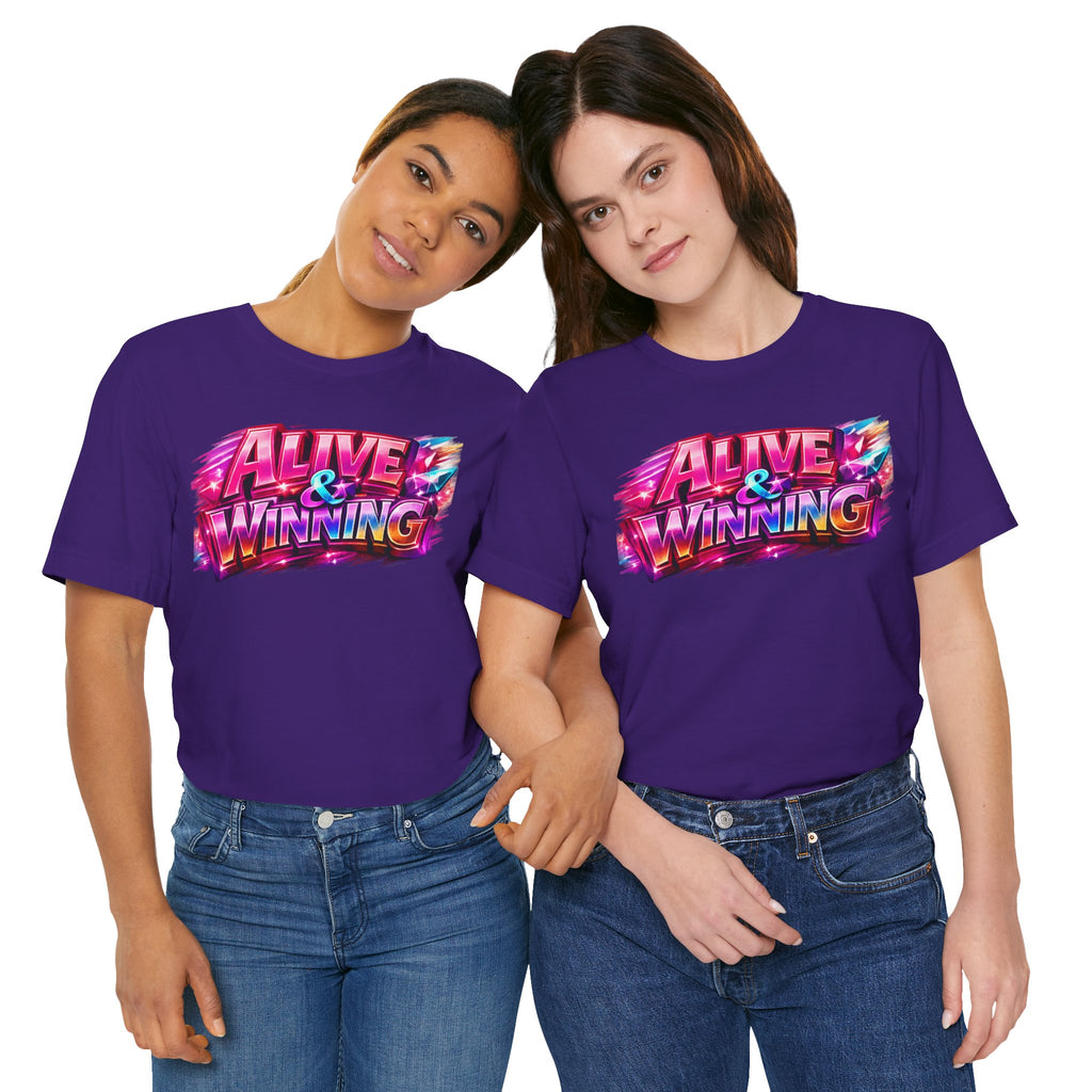 Alive & Winning Statement Graphic Tee