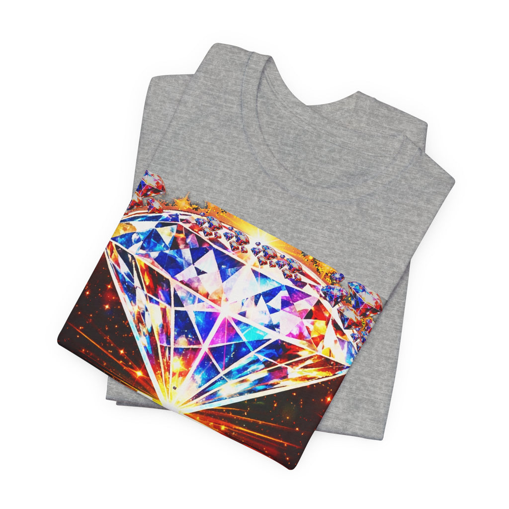 Rare Diamond Graphic Tee — Sparkling 'RARE' Gemstone T-Shirt