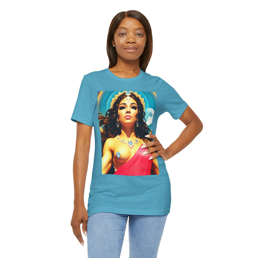 Goddess Creates World Graphic Portrait Woman's Unisex Tee