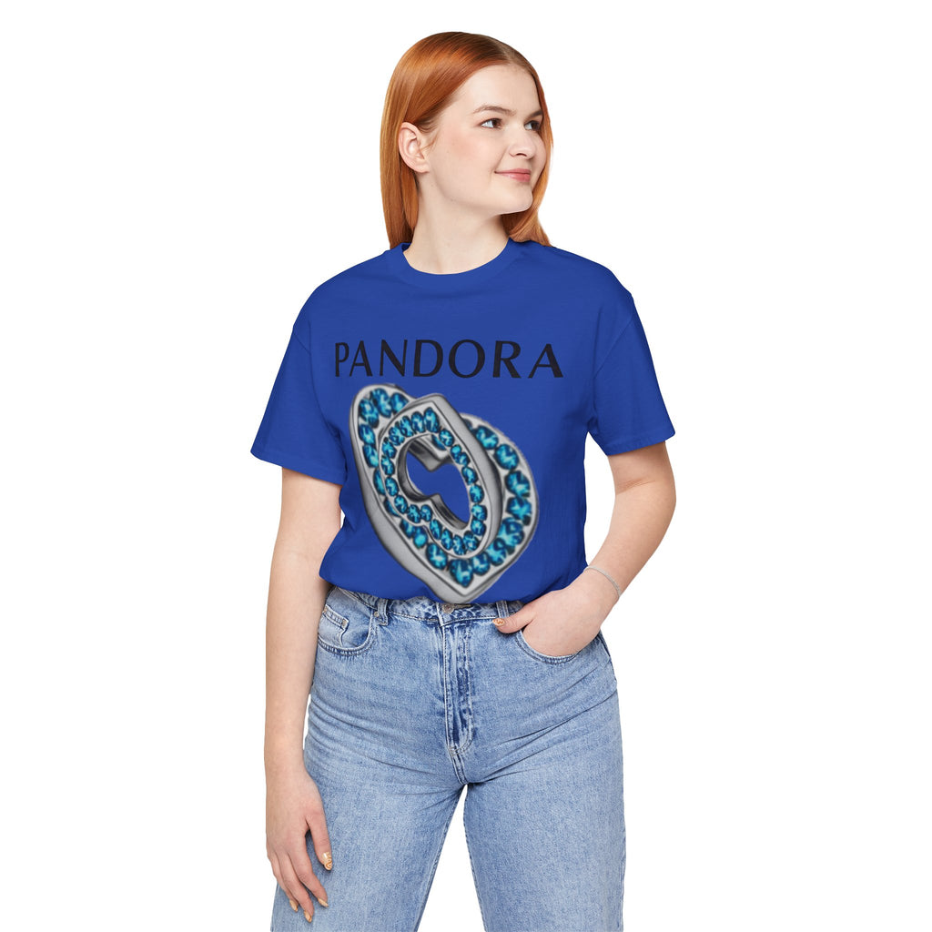Pandora  Blue Double Mesh Infinity Heart Tee