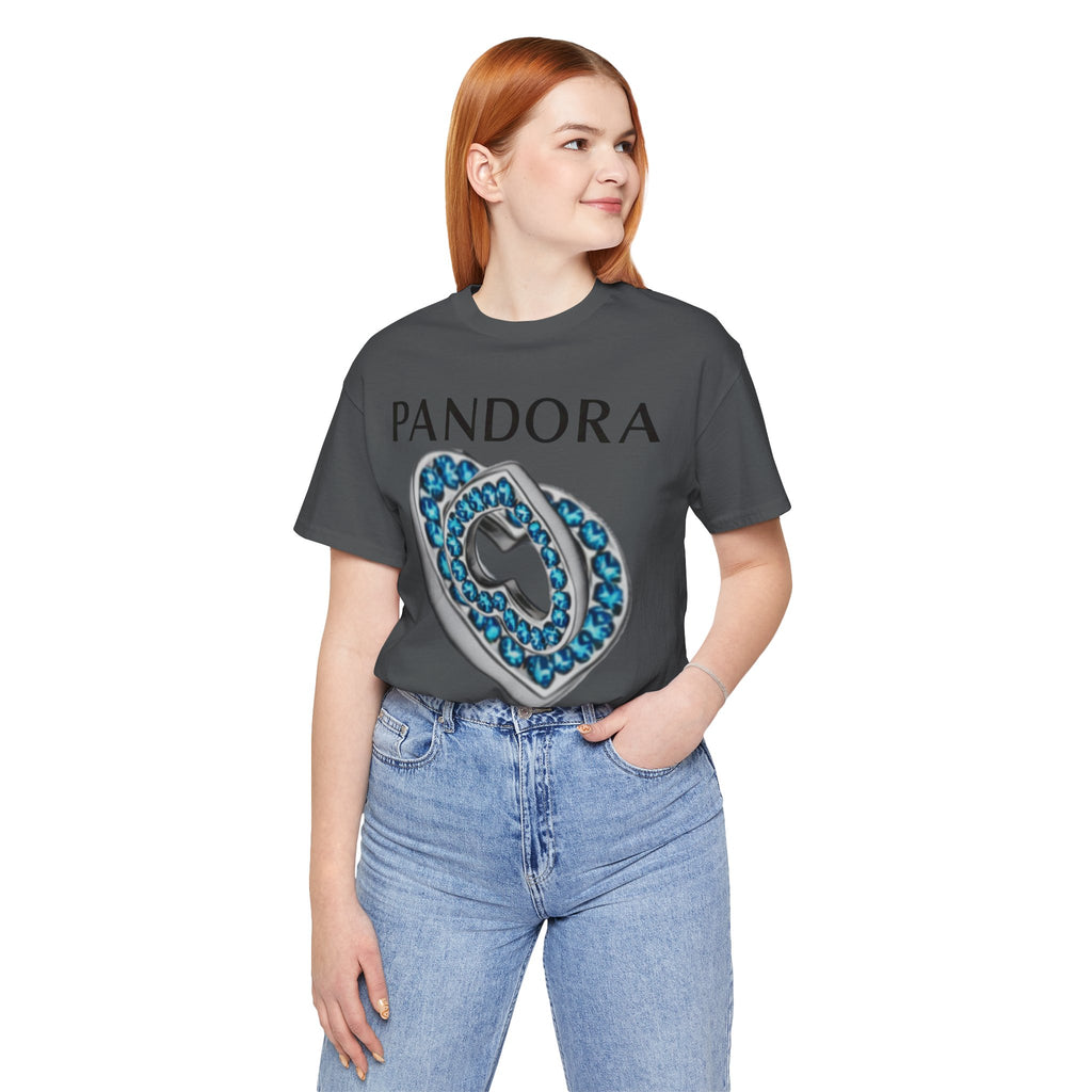 Pandora  Blue Double Mesh Infinity Heart Tee