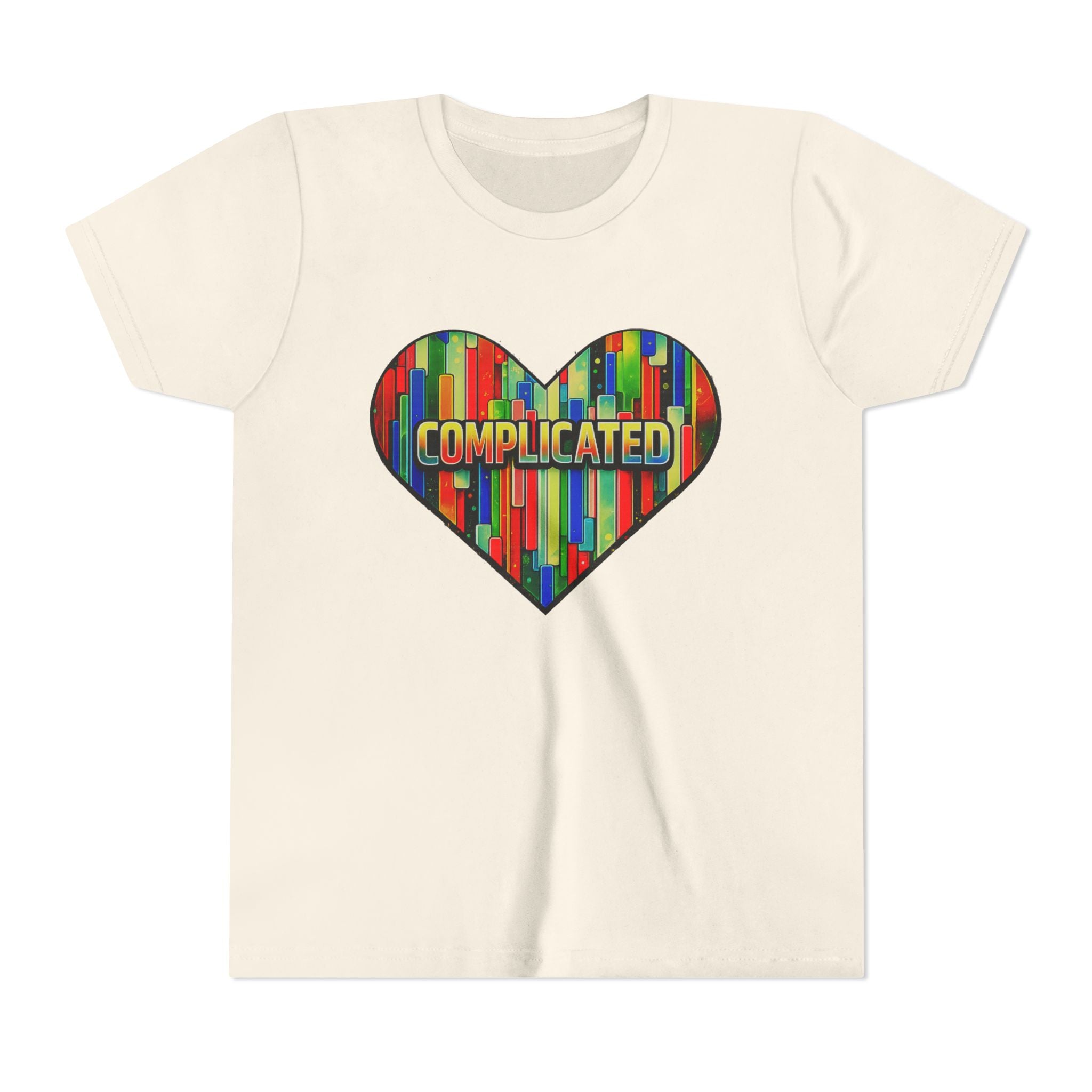 'Complicated' Graphic Heart Girls Tee
