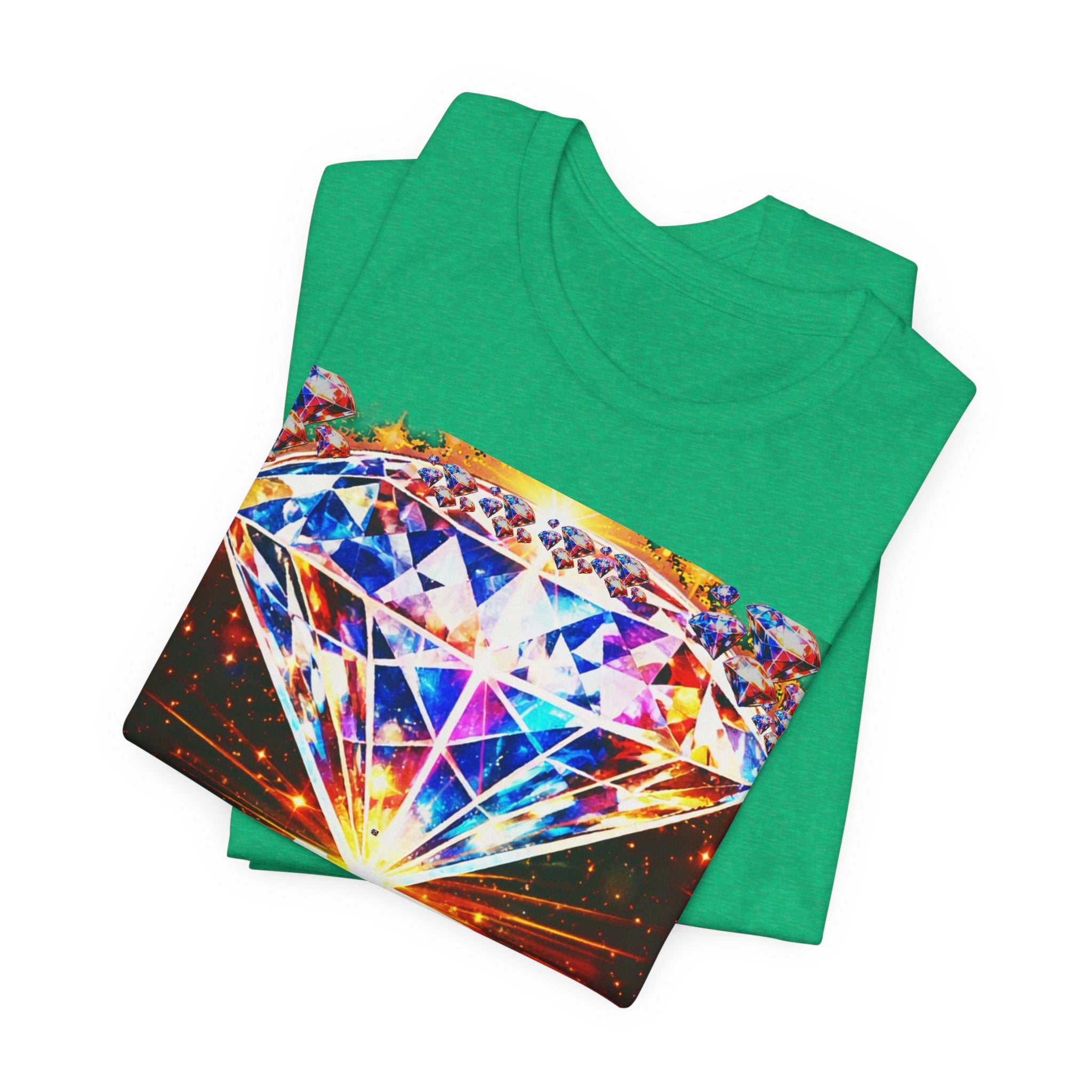 Rare Diamond Graphic Tee — Sparkling 'RARE' Gemstone T-Shirt