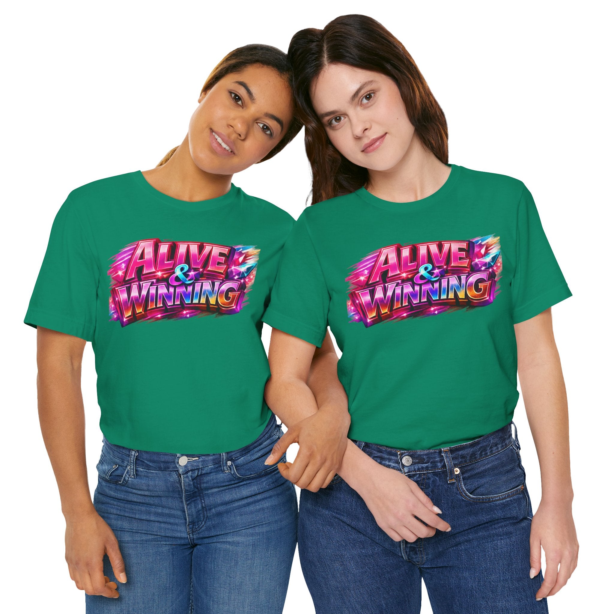 Alive & Winning Statement Graphic Tee