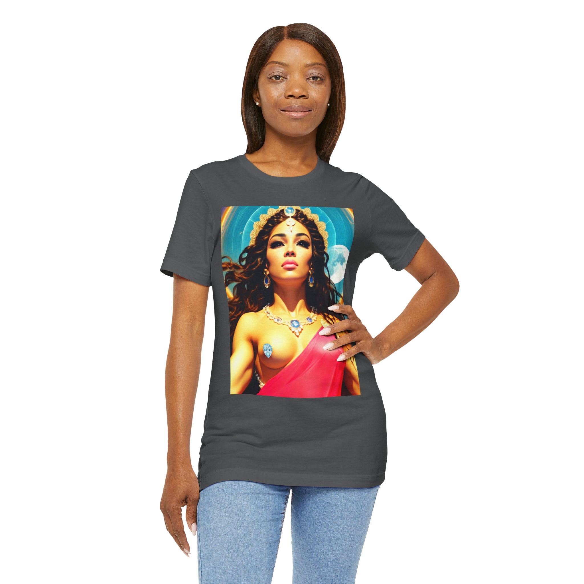 Goddess Creates World Graphic Portrait Woman's Unisex Tee