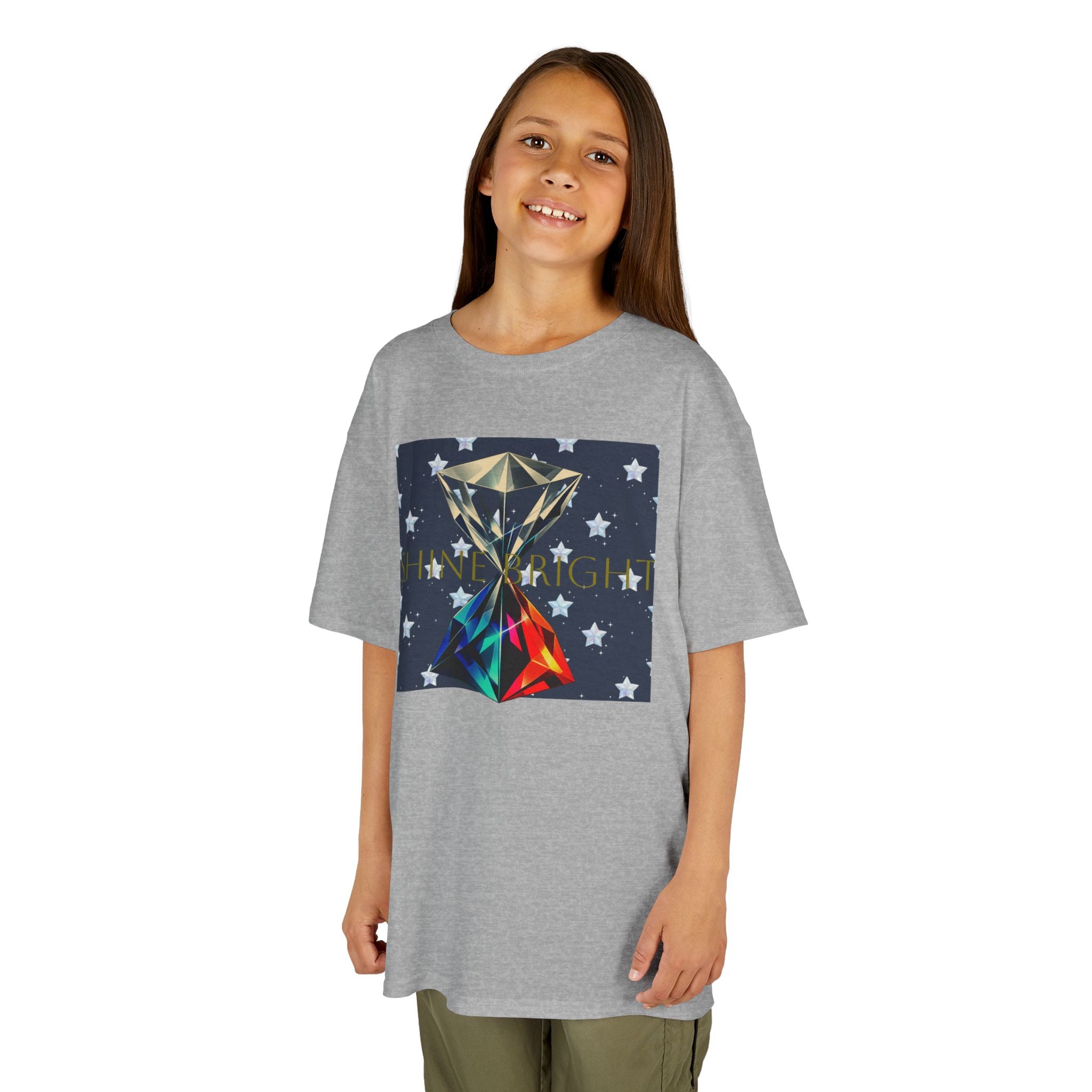 SHINE WHILE IT'S YOUR TIME YOUTH COLOR UNISEX GRAPHIC TEE