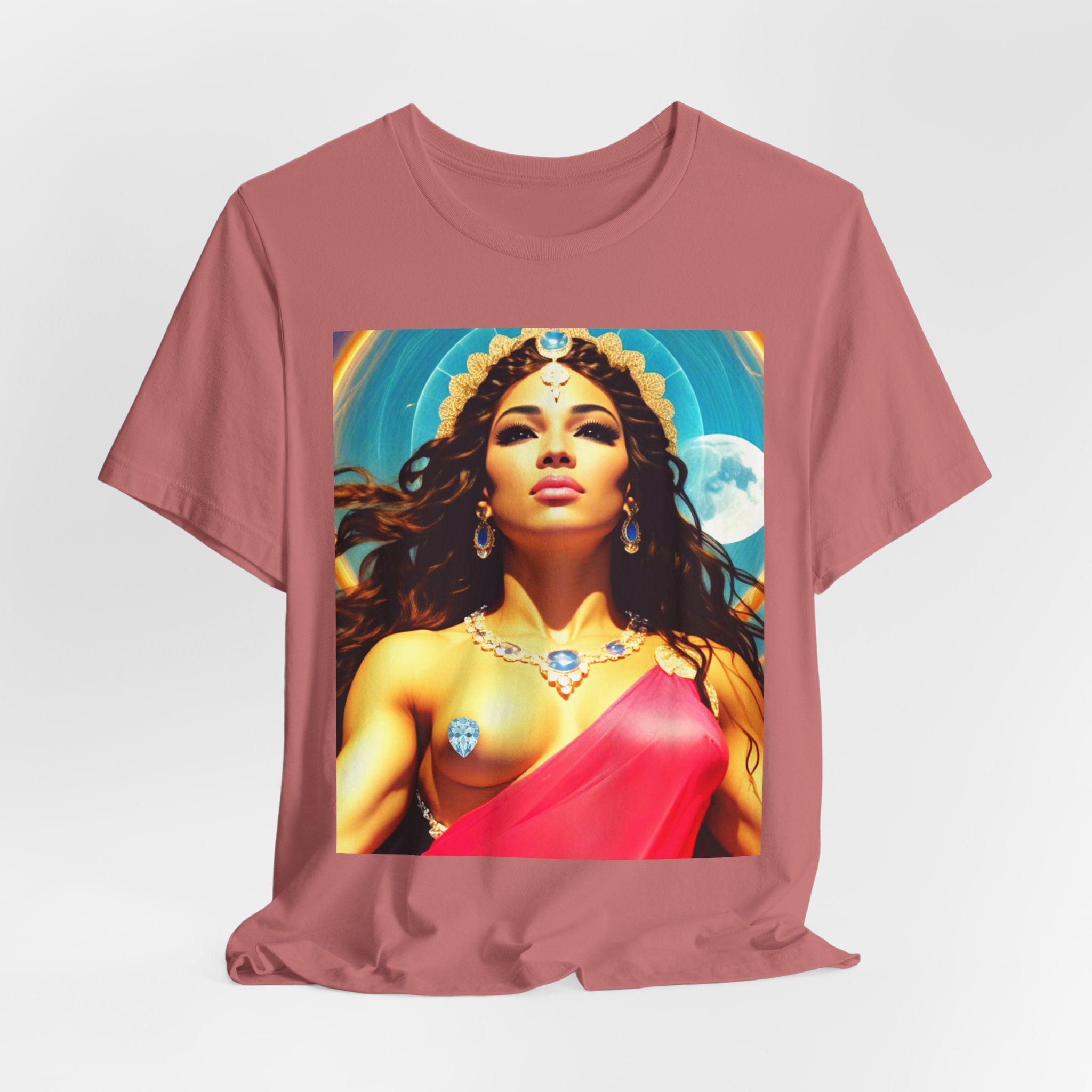 Goddess Creates World Graphic Portrait Woman's Unisex Tee
