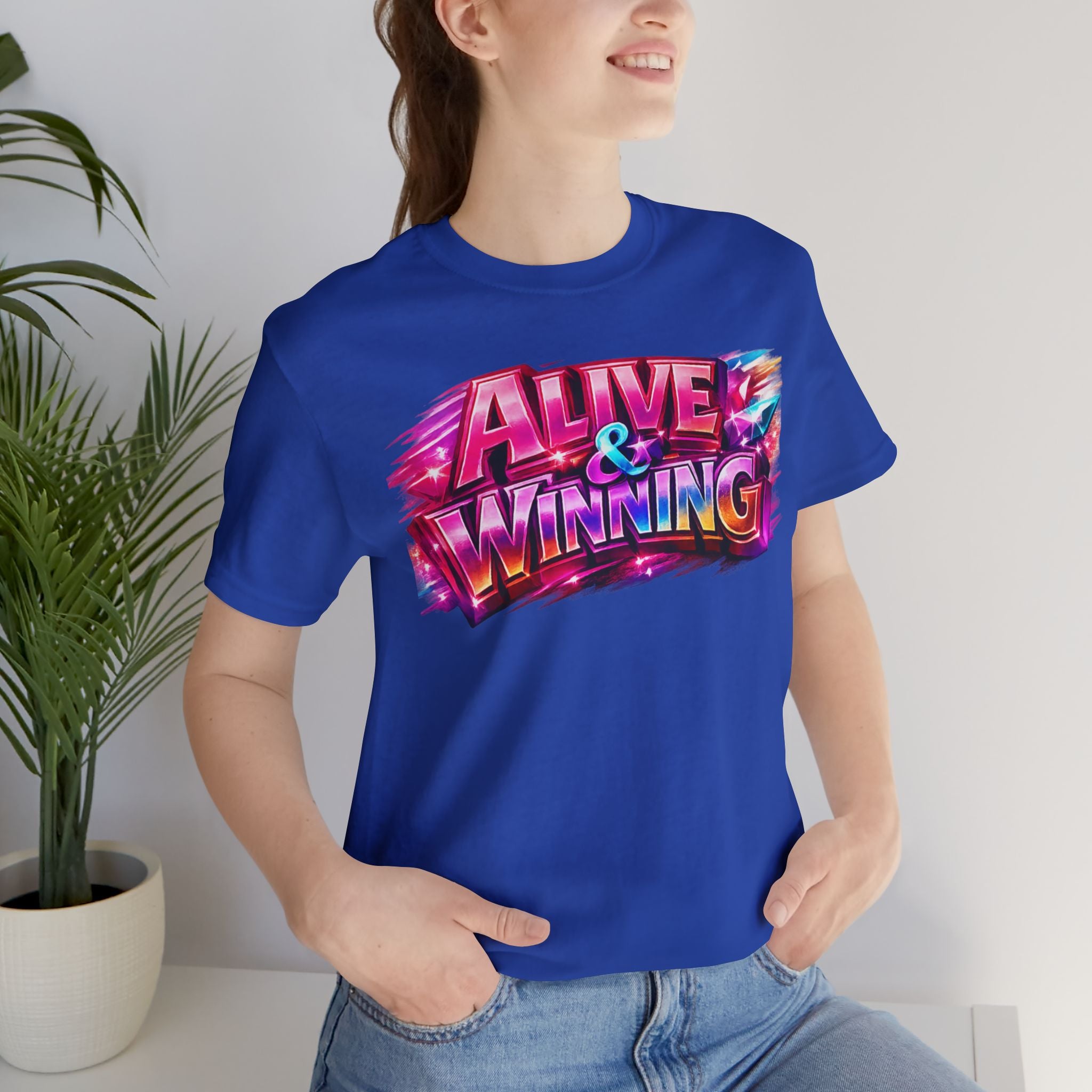 Alive & Winning Statement Graphic Tee