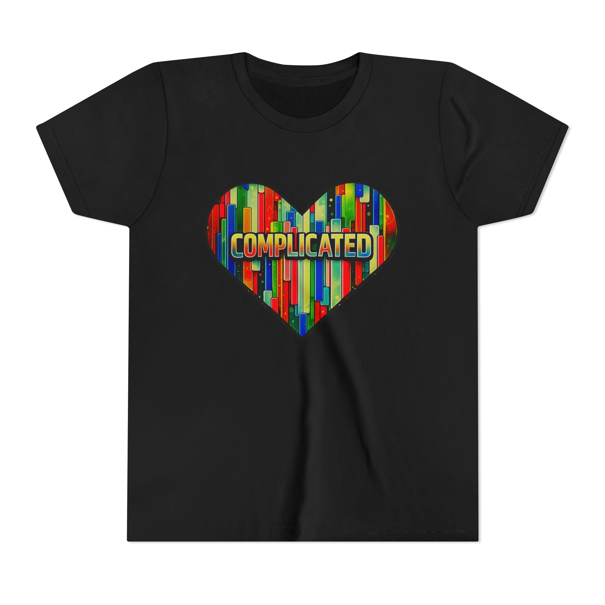 'Complicated' Graphic Heart Girls Tee