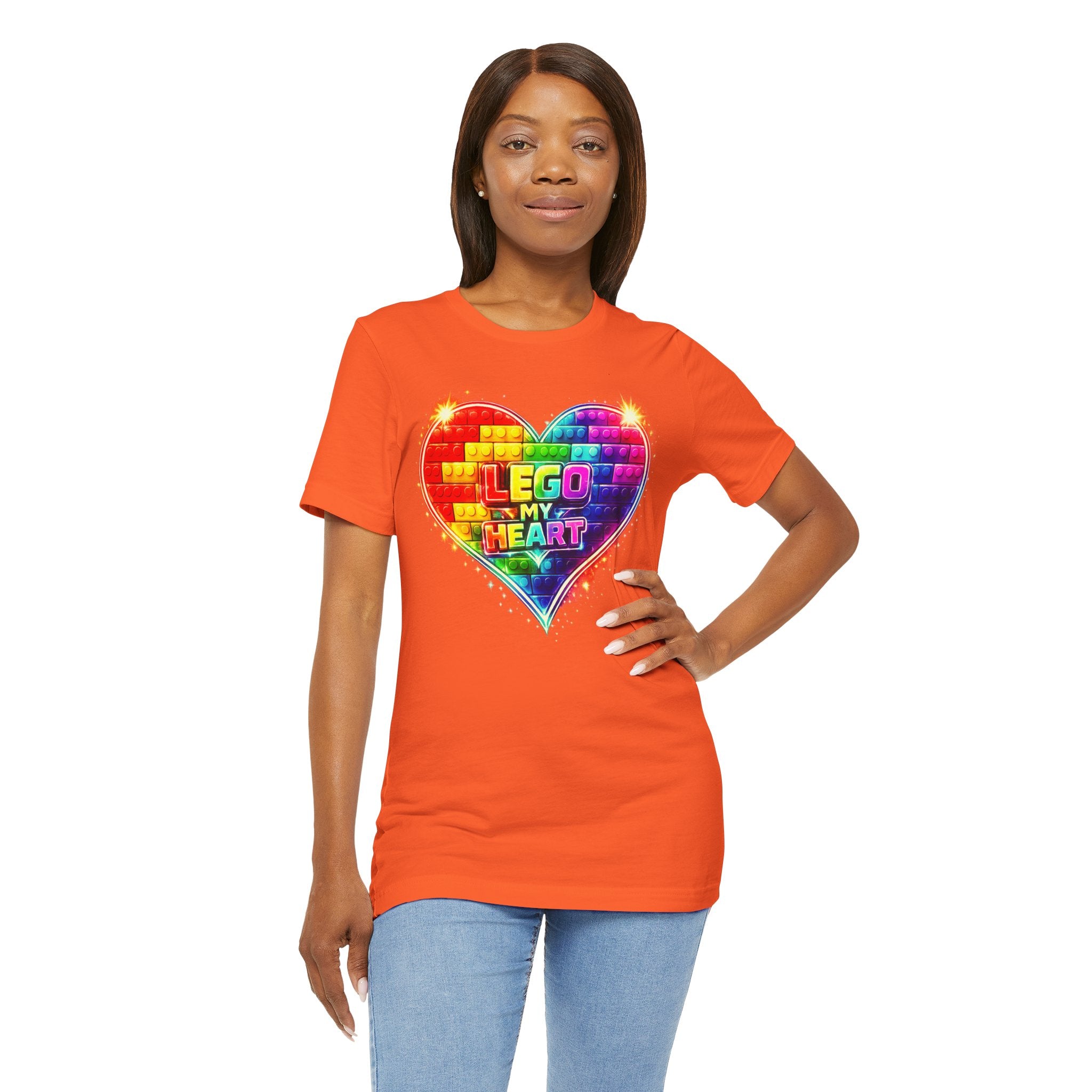 Lego My Heart Graphic Design T-Shirt