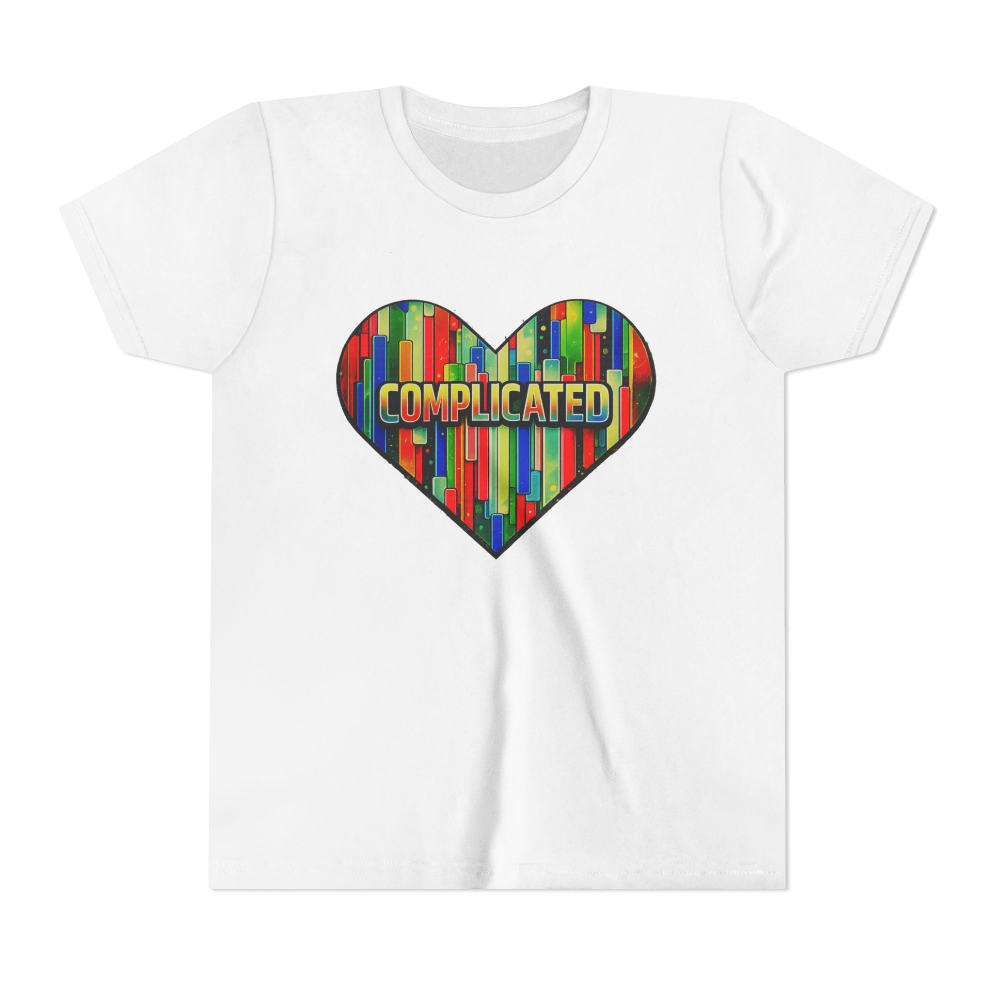 'Complicated' Graphic Heart Girls Tee